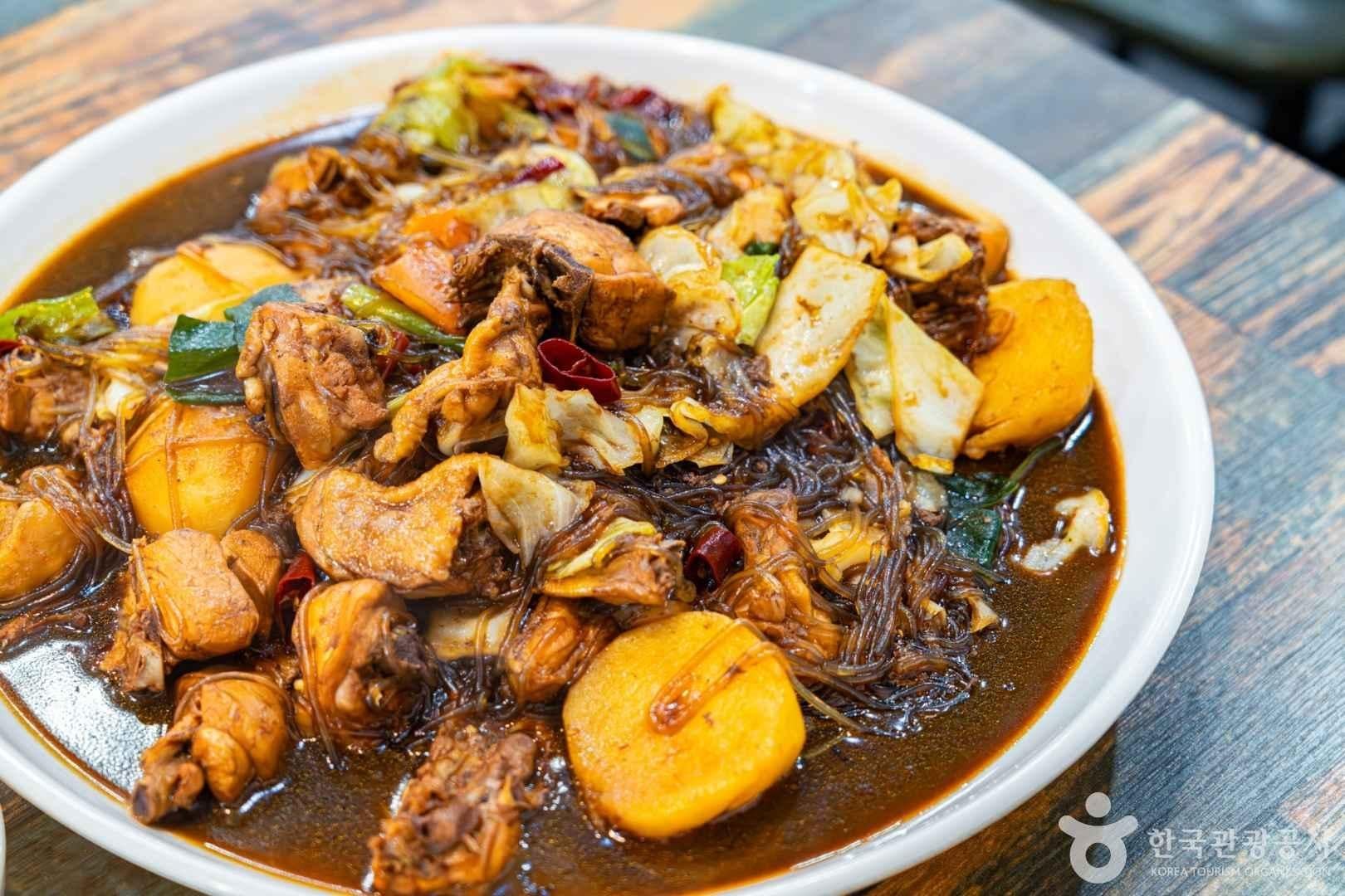 Andong Jjimdak (Andong Braised Chicken)